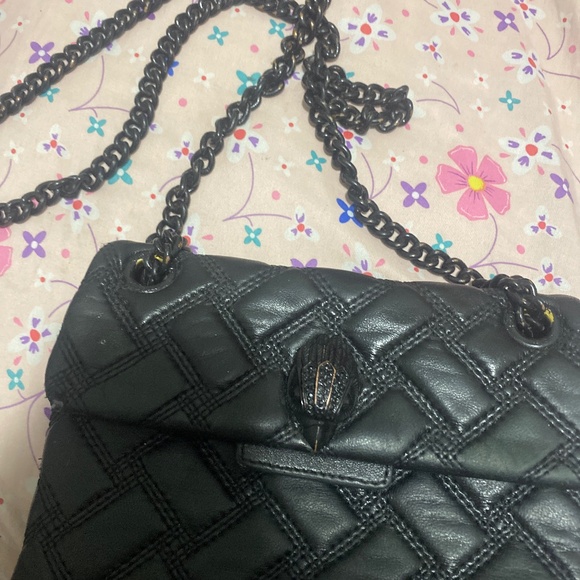 Kurt geiger black drench bag